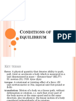 Conditions of Equilibrium