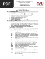 Program Specs - Industrial Engineering