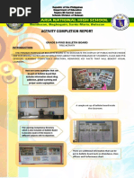 Activity Completion Report BULLETIN BOARD