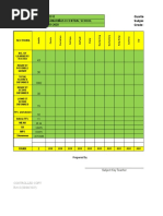 School ID: Quarter: Name of School: Subject: School Year: Grade Level