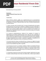 Comunicado No 1 PDF