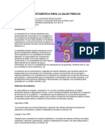 La Estadistica en La Investigacion Cientifica