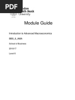 Introduction To Advanced Macroeconomics