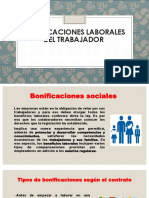 Bonificaciones Laborales Del Trabajador