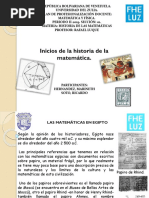 Historia de Las Matematicas