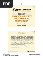 Lixiviacion, Circuitos de Adsorcion Y Extraccion: Taller