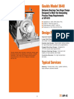 Goulds Model 3640: Between Bearings Two-Stage Pumps Designed To Meet The Demanding Process Pump Requirements of API-610