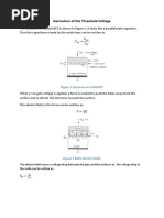 Derivation of The Threshold Voltage