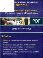 Obgy-Wln Late Pregnancy Complications: Kabwe Central Hospital