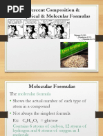 Empirical & Molecular Formulas