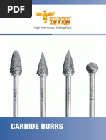 Carbide Burrs: High Performance Cutting Tools