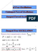 Damped Free Oscillations Forced Forced