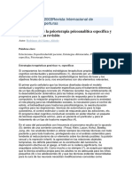 Aportaciones de La Psicoterapia Psicoanalítica Específica y Multimodal. Una Revisión