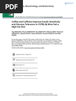 Coffee and Caffeine Improve Insulin Sensitivity and Glucose Tolerance in C57BL 6J Mice Fed A High Fat Diet