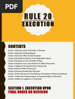 Le 20, Execution