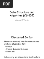 Data Structure and Algorithm (CS-102) : Ashok K Turuk