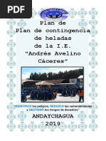 Plan de Contingencia Heladas HT 2019 Andaychagua