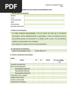 Informe de Evaluación Psicopedagógica 2019 Modelo