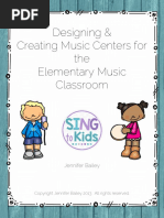 Elementary Music Centers Workstations (7 To 12 Years)