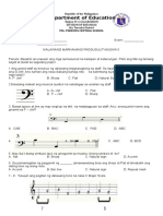 Mapeh 2nd Quarter Test