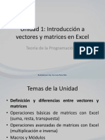 Introducción Vectores y Matrices