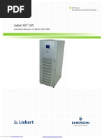 Liebert NX UPS: Installation Manual-10-30kVA, 208V, 60Hz