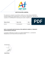 Certificado Laboral