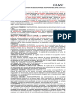 Acta de Conformación de Empresa