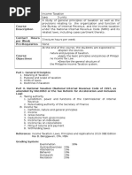 Syllabus Income Taxation