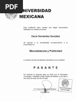 Carta de Pasante Unimex PDF