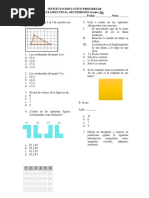 Examen Segundo Semestre Geometría 5to