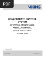 Concentrate Control System: Operating, Maintenance, and Filling Manual