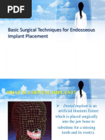 Basic Surgical Techniques For Endosseous Implant Placement