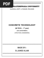 Concrete Technology by Er - Juned Alam