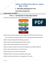 BCA-106 (OMT) Practical Assignment1572492947753