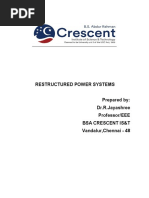 Restructured Power Systems