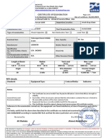 Certificate of Examination Certificate Number:: MPI Details