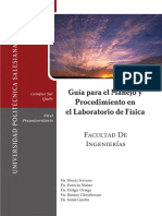 Guia para El Manejo y Procedimiento en El Laboratorio de Fisica Reducido PDF