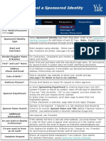 Sponsored Identity Quick Guide