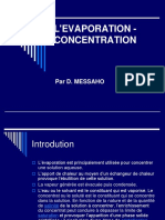 Evaporation Concentration Support Du Cours