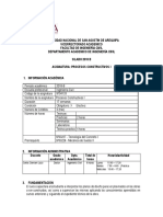 Silabus Procesos Constructivos