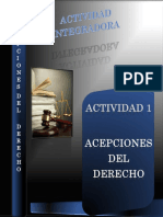  Acepciones Del Derecho