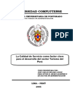 Matriz de Consistencia de Turismo