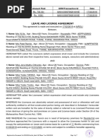 Leave and License Agreement: Particulars Amount Paid GRN/Transaction Id Date