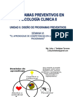 Programas Preventivos en Psicología Clínica