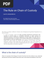 The Rule On Chain of Custody: Law & Jurisprudence