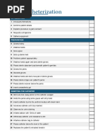 Catheterisation OSCE Mark Scheme