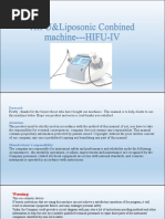 Hifu and Liposunix Combine Machine