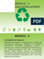 I. Sustainable Development