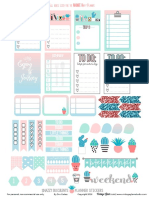 Snazzy Succulents Planner Stickers VGS